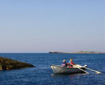Traditionelles Ruderboot