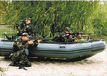 Militärboot / Außenbord / Festrumpf-Schlauchboot