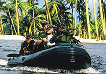 Militärboot / Außenbord / Festrumpf-Schlauchboot