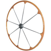 Steuerrad für Segelboote / aus Teakholz