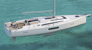 Segel-Yacht / Fahrten / mit offenem Heck / Bugspriet / Doppel-Steuerrad