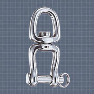Schäkel für Segelboote / mit Drehgelenk / Edelstahl / geschmiedet