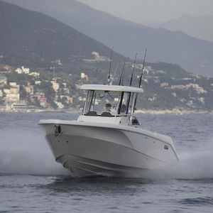 Außenbord-Konsolenboot / zweimotorig / Sportfischer / max. 14 Personen