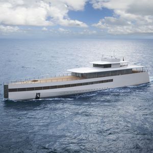 Fahrten-Megayacht / mit Ruderhaus / Aluminium / nach Maß