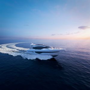Sport-Motoryacht / mit geschlossenem Cockpit / 5 Kabinen