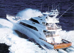 Sportfischer-Superyacht / Flybridge / mit Ruderhaus / Aluminium
