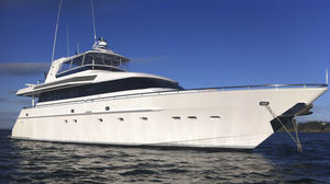 Fahrten-Motoryacht / mit Ruderhaus / Flybridge / Aluminium