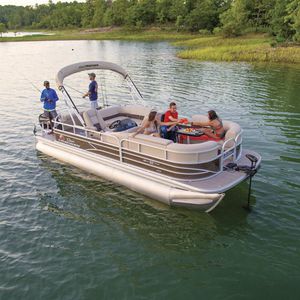 Außenbord-Pontonboot / Sportfischer / max. 11 Personen