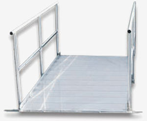 Gangway für Stege / mit Handlauf / Aluminium