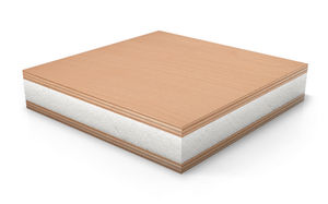 Sandwich Platte / Dekor / Schaumstoff / Holz
