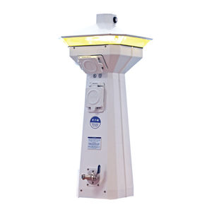 Säule mit integrierter Beleuchtung / Stromversorgung / für Stege / LED