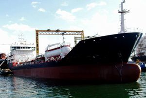 Chemikalien-Tanker-Frachtschiff