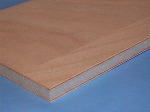 Sandwich Platte / zur Wärmedämmung / Schaumstoff / Holz