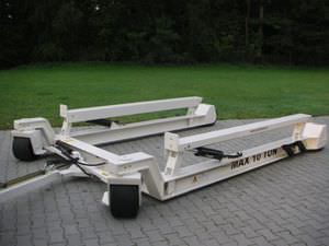 Anhänger für Materialumschlag / für Werft / hydraulisch