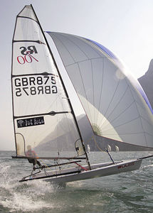 Einhandjolle / Regatta / Skiff / Asymmetrischer Spinnaker