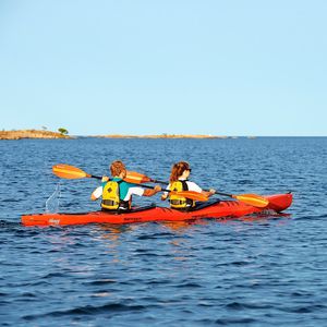 Kajak mit Brücke / zusammenklappbar / Sport-Wanderfahrt / Freizeit