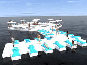 Plattform zur Anwendung auf Booten / für Yachthäfen / schwimmend / Modulare