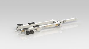 Anhänger für das Zuwasserlassen / für Materialumschlag / für Werft / hydraulisch