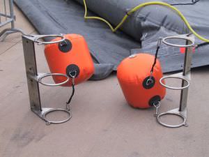 Begrenzungsboje / zur Markierung / aufblasbar / PVC