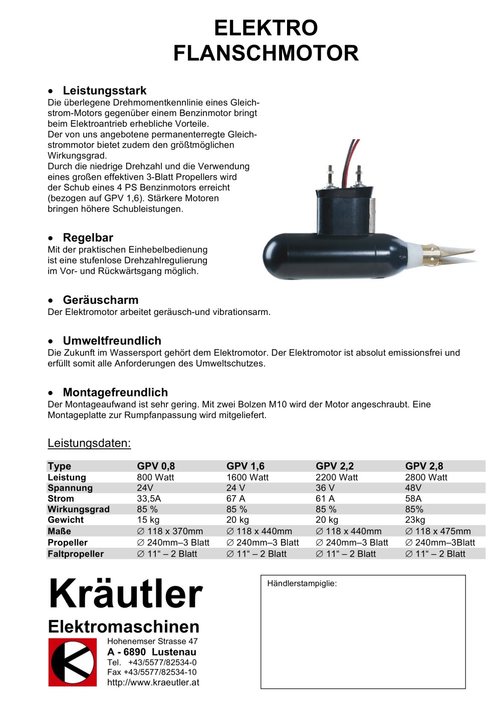 GPV - Kr&auml;utler Elektromaschinen