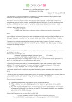 General installation recommendations