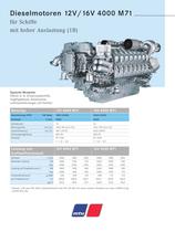 Dieselmotoren 12V/16V 4000 M71 f�r Schiffe mit hoher Auslastung (1B)