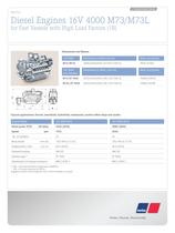 MTU Diesel Engines 16V 4000 M73/M73L for Fast Vessels with High Load Factors (1B)