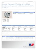 MTU Diesel Engines 8V 4000 M23/M33 for onboard power generation and diesel-electric drive (3A/B) � 50/60 Hz