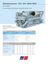 MTU Dieselmotoren 12V/16V 2000 M60 f�r Schiffe im uneingeschr�nkten Dauerbetrieb (1A)