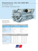 MTU Dieselmotoren 12V/16V 2000 M91 f�r schnelle Schiffe mit niedriger Auslastung (1DS)
