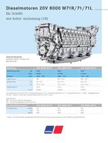 MTU Dieselmotoren 20V 8000 M71R/71/71L f�r Schiffe mit hoher Auslastung (1B)