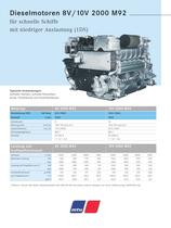 MTU Dieselmotoren 8V/10V 2000 M92 f�r schnelle Schiffe mit niedriger Auslastung (1DS)