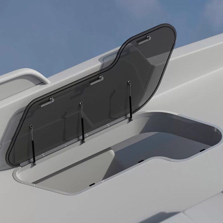 Tür für Yacht - Custom Flex - parema - für Boot / Aluminium / Acryl