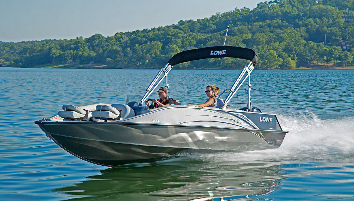 DeckBoat / Außenborder SD224 Lowe Open / mit Seitenkonsole