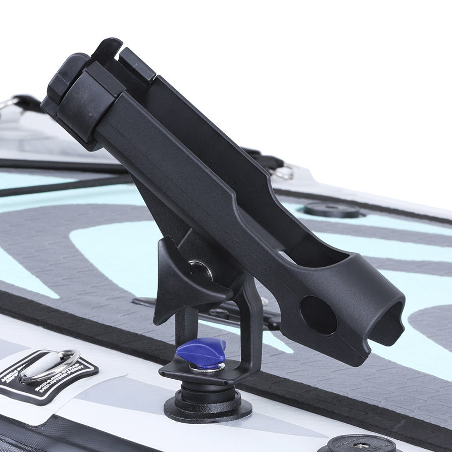 BOOSTEADY Angelrutenhalter Für Kajaks & Boote - 360° Verstellbar Mit Schienen-/Deckenmontage - ABS Material