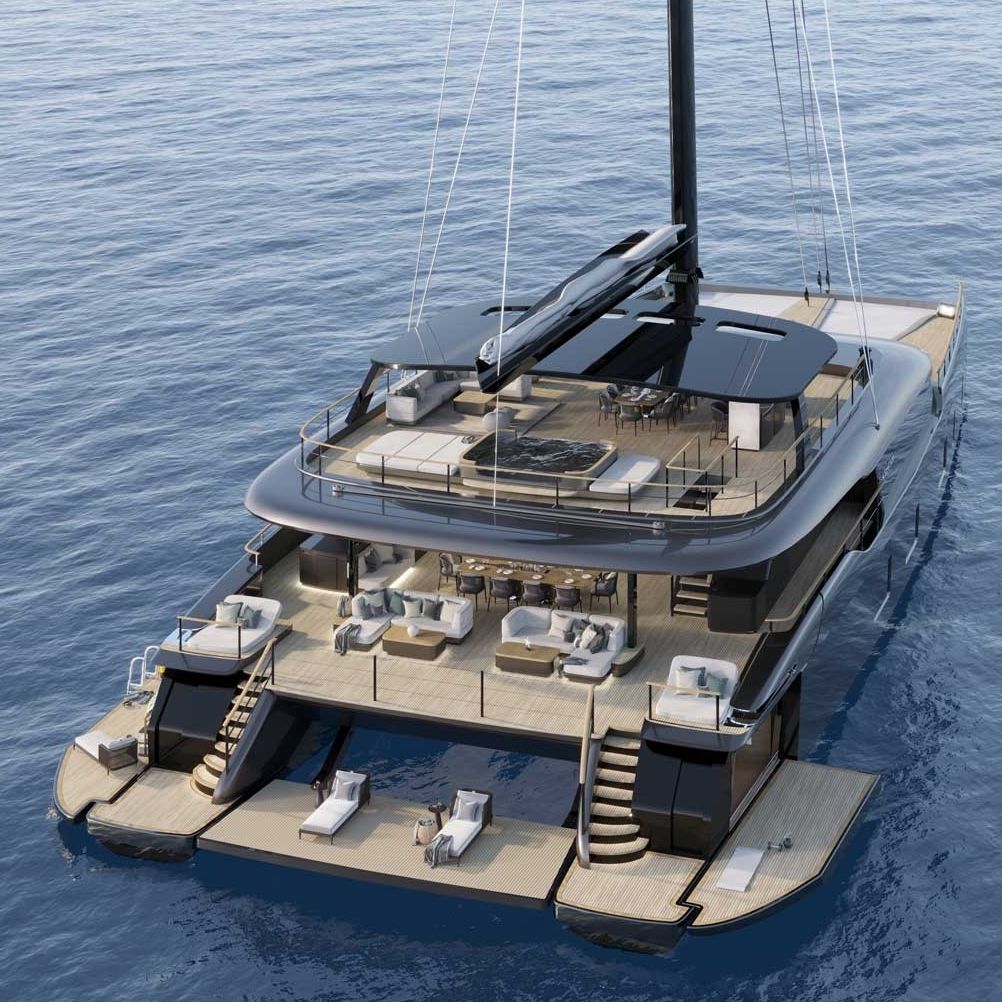 Flybridge Sloop Segel-Superyacht / Katamaran - 43M - Sunreef Yachts - für Kreuzfahrten ...