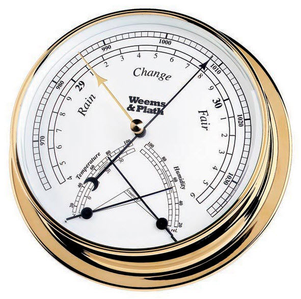 thumbnail image 2 of Home Weather Instrument 3-in-1 Mechanical Weather Station - Analog Thermometer, Hygrometer & Barometer In One Unit Analog Weather Monitor 2 of 13