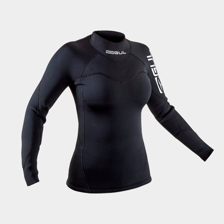 Rusty Neopren Shrt STLL SURFNG LONG SLEEVE SURF TOP, Schwarz