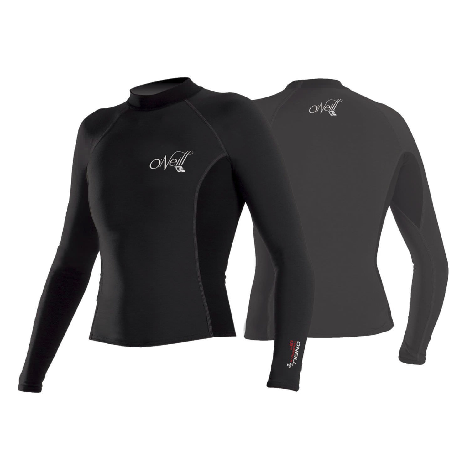Produktbild von 2024 O'neill Herren Basic Skins Langarm Crew Rash Weste 3342 - Schwarz - Neoprenanzüge | Watersports Outlet