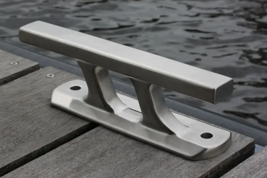 4 Stück Dockklampe 20,3 Cm Aus Feuerverzinktem Gusseisen | Offene Basis | Für Boote & Maritime Deko