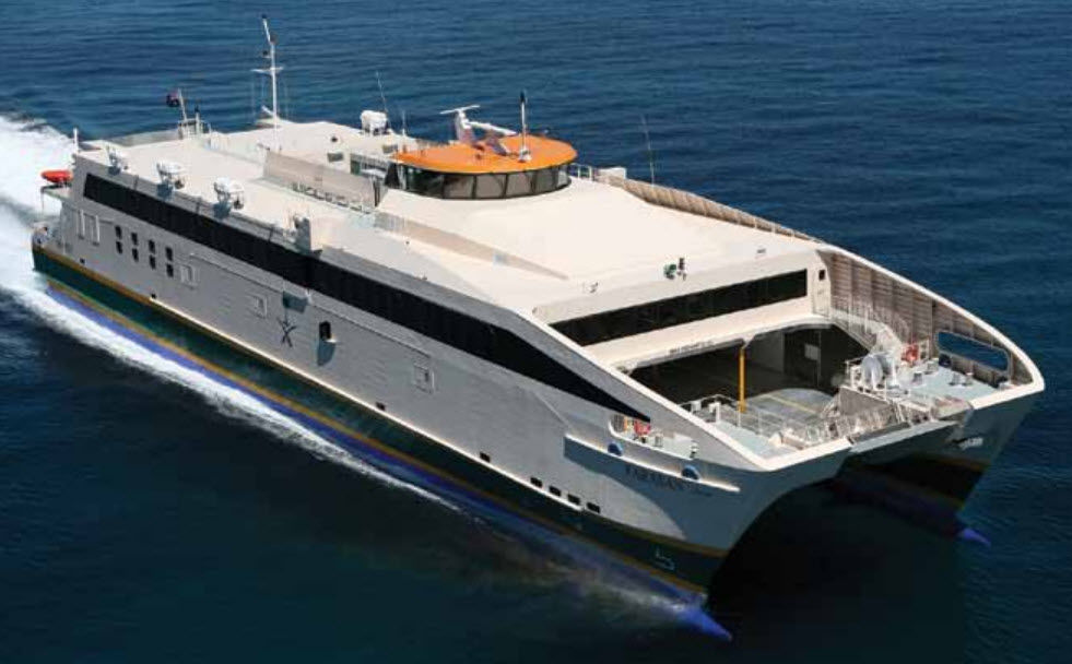 Katamaran Autof hre FARASAN JAZAN Austal USA Hochgeschwindigkeit