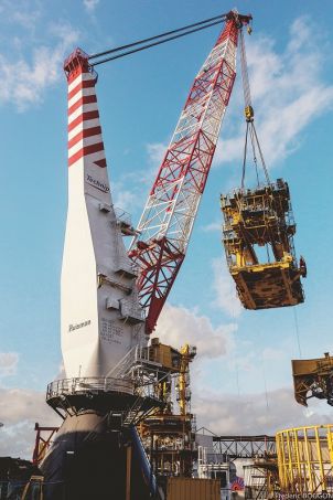 Kran für Schiffe - Huisman - Deck / Spitzenausleger