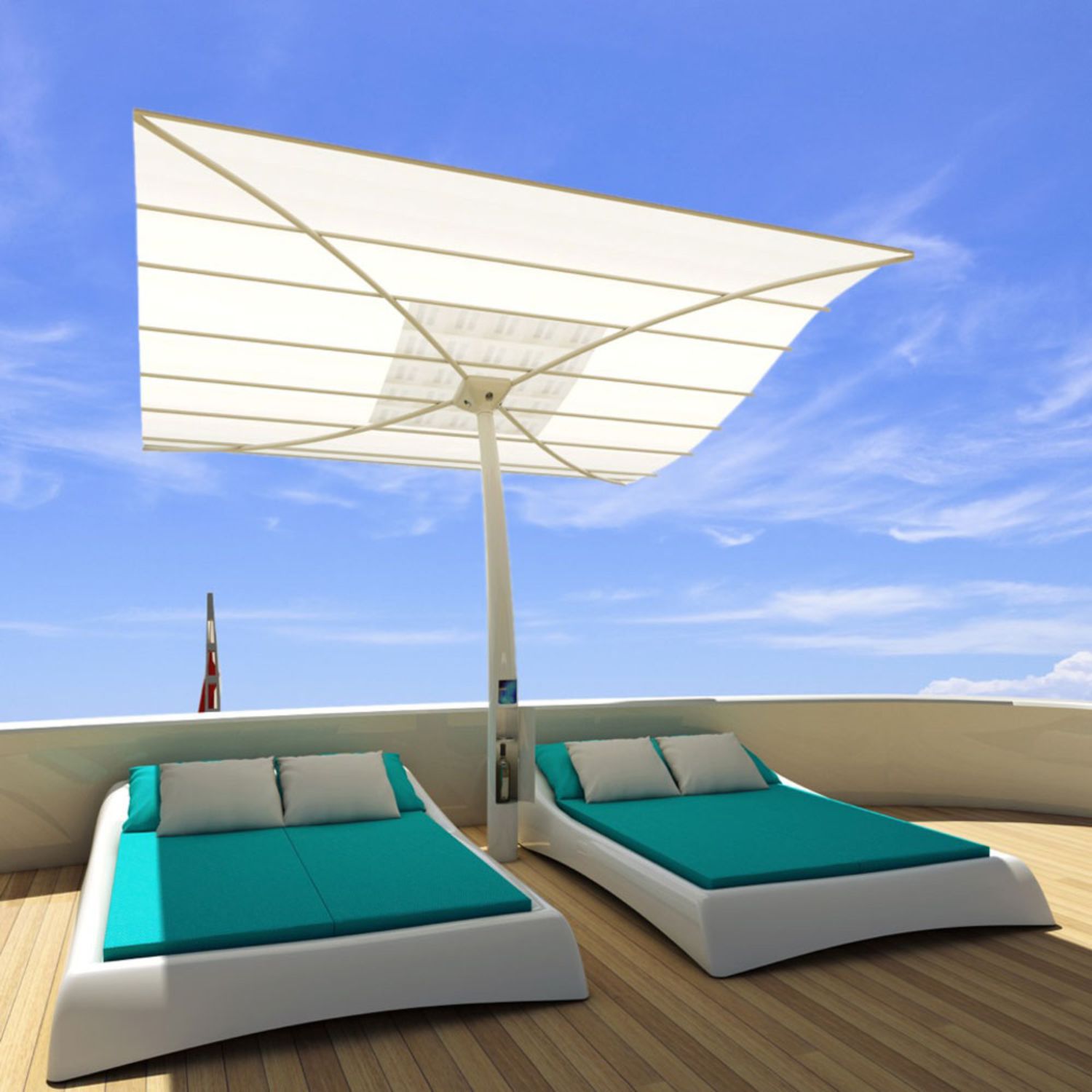 Sonnenschirm für Yachten - Amber Dynamic Sun Design