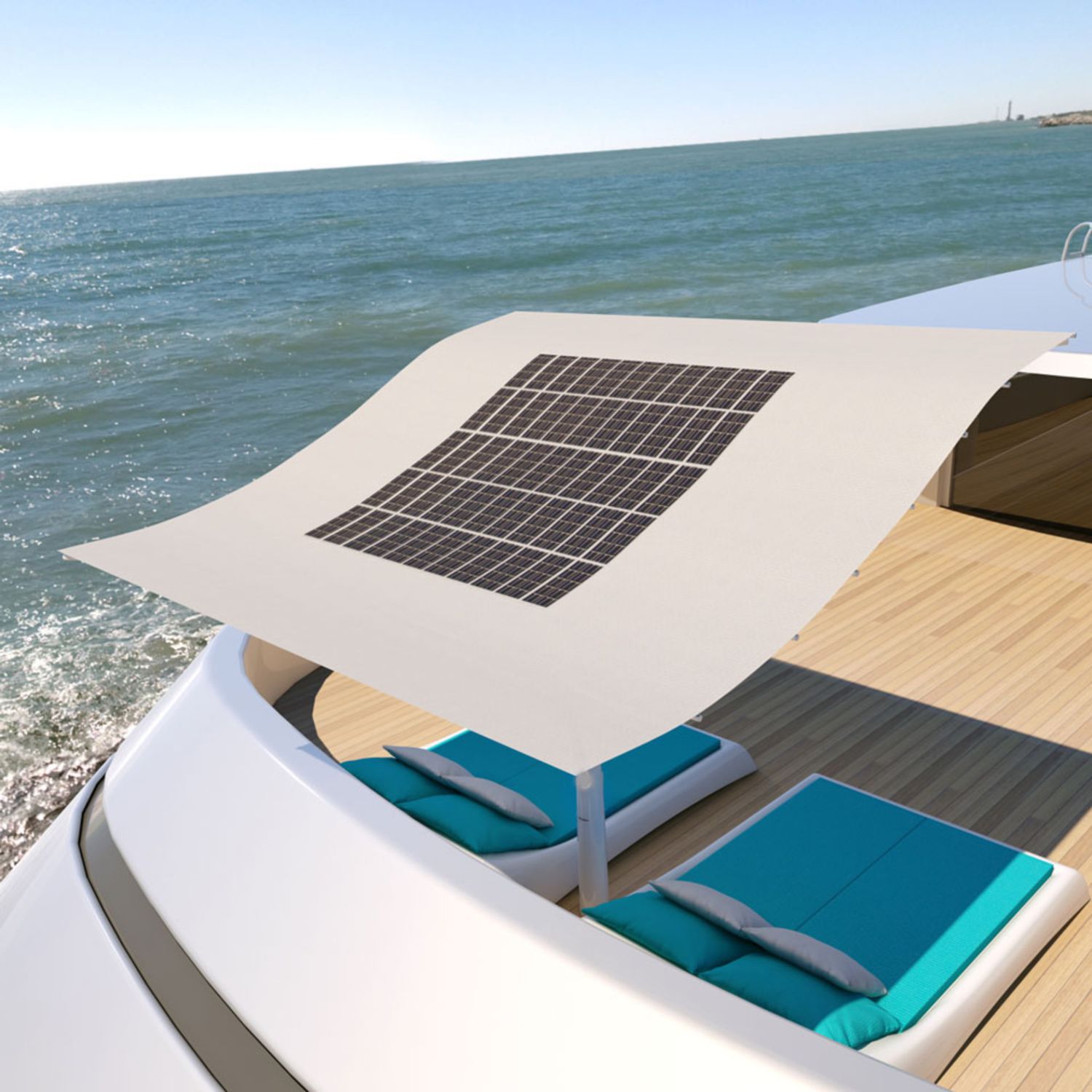 Sonnenschirm für Yachten Amber Dynamic Sun Design