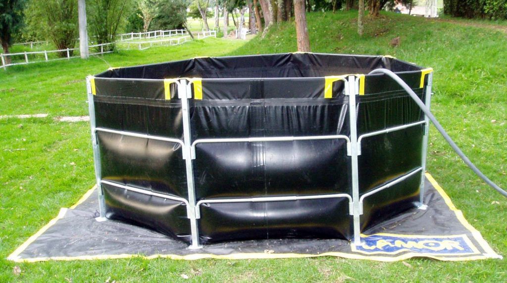 Behälter für Flüssigkeiten COLLAPSIBLE LAMOR zur temporären Einlagerung / weich / Rahmen