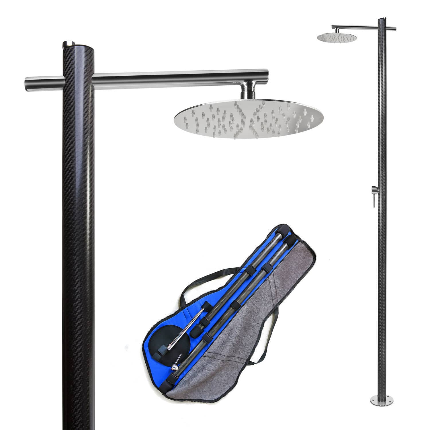 Dusche für Yachten - C1-CARBON1 - Inoxstyle - für das Deck / Carbon