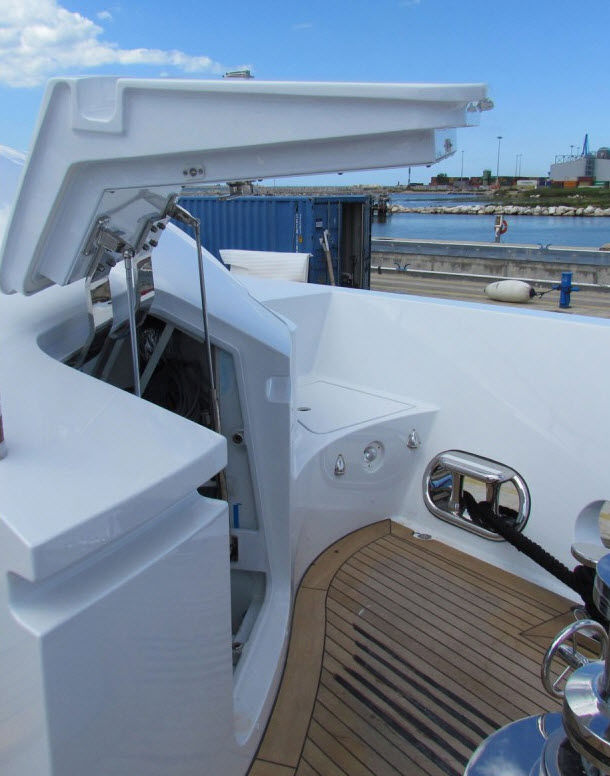 Tür für Yacht - NAUTICOLIVER S.r.l. - Seitenscharnier