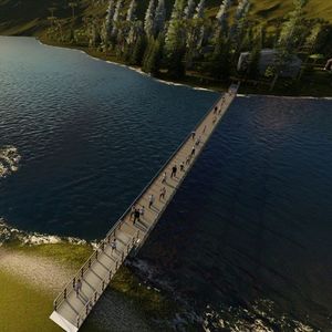 Schwimmender Weg