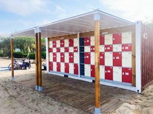 Lagerschrank für Wassersportzentrum