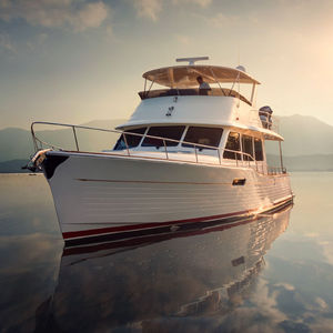 Fahrten-Motoryacht / klassisch / Flybridge / 3 Kabinen
